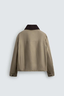 CONTRAST CROCHET COLLAR JACKET - Zara фото 9