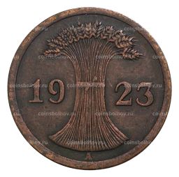 2 рентенпфеннига 1923 года А Германия