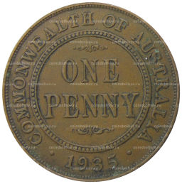 1 пенни 1935 года Австралия