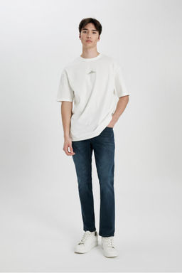 Pedro Slim Fit Джинсовые брюки узкого кроя с нормальной талией и узкими штанинами - Defacto фото 3