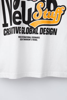 T-SHIRT WITH RAISED NY PRINT - Zara фото 4