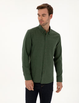 Ye_il Slim Fit Uzun Kollu G_mlek - Cacharel фото 3