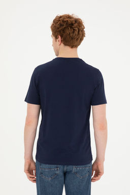 Мужская темно-синяя базовая футболка - U.s. polo assn фото 5