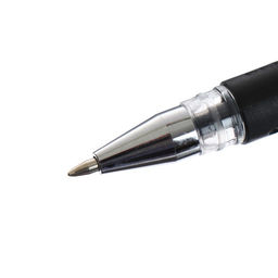 Цена за 12 шт. Ручка гелевая DENISE, пулевидный пишущий узел 0.5 мм, чернила чёрные, с резиновым упором