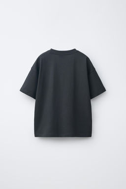 CAMISETA ESTAMPADO OLAS / Gris antracita - Zara фото 2