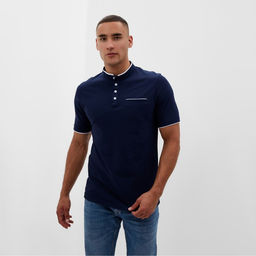 Футболка поло мужская MINAKU REGULAR FIT, тёмно-синяя, размер 52