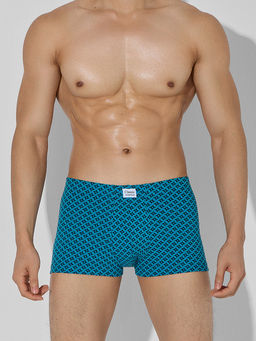 Цена за 2 штуки! Трусы боксеры мужские синие с узором