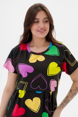 Платье женское из кулирки Миранда солнечное сердце макси - Амадэль фото 6