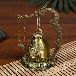 Колокол-гонг металл настольный Дракон d=4,5 см 11,2х9,5х9,5 см - Simaland фото 4