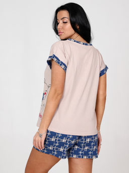 3101-ДК ДОМАШНИЙ КОСТЮМ (шорты) (Клетка на индиго) - А-дина фото 7