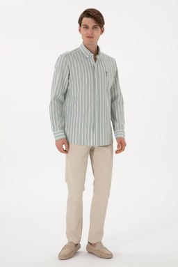 Erkek Haki Uzun Kollu G_mlek Sepette S_rpriz _ndirim - U.s. polo assn фото 4