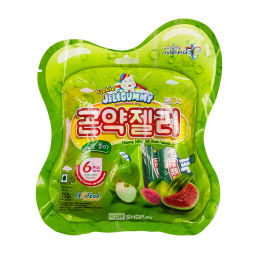 Желе жевательное конняку со вкусами арбуза, гуавы, зеленого яблока (Green Pack) JeleGummy KioKio Star Food, Индонезия, 150 г Акция