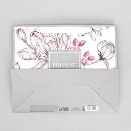 Цена за 2 шт. Пакет подарочный ламинированный, упаковка, Present for you, ML 27?23?11.5 см