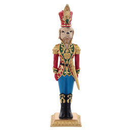 Фигурка декоративная "Солдатик-собака", L11 W11 H41,5 см