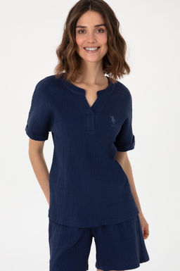 Kad_n Lacivert Pijama Tak_m_ Sepette S_rpriz _ndirim - U.s. polo assn фото 3