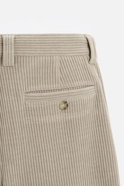 WIDE FIT CORDUROY TROUSERS - Zara фото 10