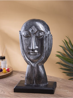 Сувенир интерьерный «Маска в руках», 20×13×35 см, дерево