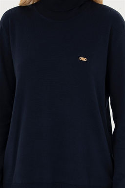 Женский темно-синий базовый свитер - U.s. polo assn фото 6