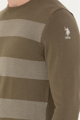 U. S. Polo Assn Мужской свитер цвета хаки - U.s. polo assn фото 14