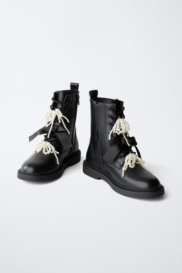 ANKLE BOOTS WITH BOW DETAIL - Zara фото 3