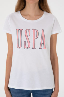 Kad_n Beyaz Bisiklet Yaka Ti__rt Sepette S_rpriz _ndirim - U.s. polo assn фото 7