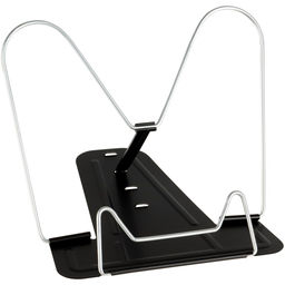 Подставка для книг СТАММ металлическая, 210*285мм, регулир. угол наклона (ПКМ-31899) черная