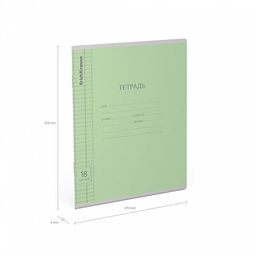 Цена за 200 шт. Тетрадь школьная ученическая ErichKrause Классика Visio зеленая, 18 листов, клетка (в плёнке по 10 шт.)  фото 26