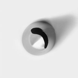 Цена за 2 шт. Насадка кондитерская KONFINETTA Лепесток розы, d=2.5 см, выход d=1.5 см, нержавеющая сталь  фото 2