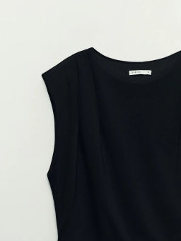 Футболка из вискозы с драпировкой / Zarina фото 9