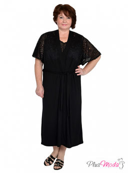 Халат-пеньюар Модель №856 размеры 44-84 - Plusmoda фото 7