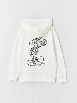 Mickey Mouse Bask?l? Uzun Kollu Erkek ?ocuk Hoodie - Waikiki фото 3