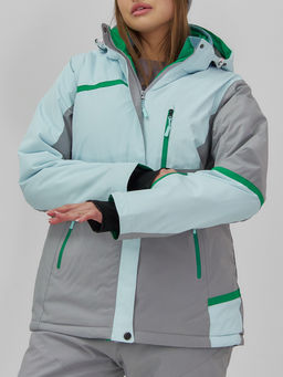 Горнолыжный костюм женский зимний голубого цвета 0709_1Gl - Chunmai фото 15