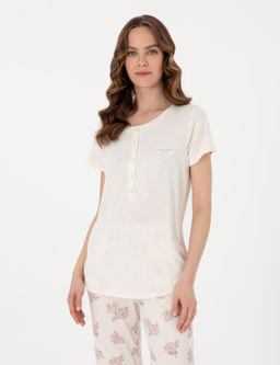 Krem K_sakollu Lohusa Pijama Tak_m_