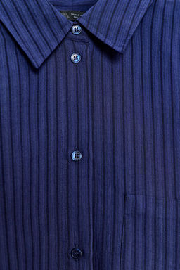 CAMISA RAYAS JACQUARD ZW COLLECTION / Marino - Zara фото 7