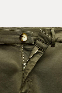 CHINO TROUSERS WITH BRAIDED BELT - Zara фото 31