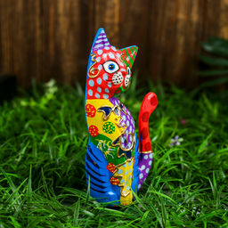 Сувенир «Кошка», 12×4×21 см, дерево