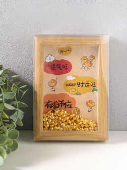 Сувенир панно в раме "Золотые слитки - Счастливчик" 3х12,3х17,2 см