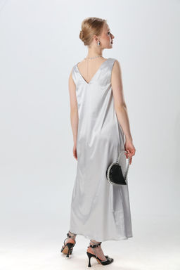 Платье NIKVA н1014-3 серебро  фото 4