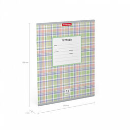Цена за 280 шт. Тетрадь школьная ученическая ErichKrause Optima Новая шотландка ассорти, 12 листов, линейка (в плёнке по 10 шт.) фото 10