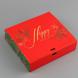 Складная коробка подарочная С новым годом, 20 18 5 см, БЕЗ ЛЕНТЫ - Дарите счастье фото 2