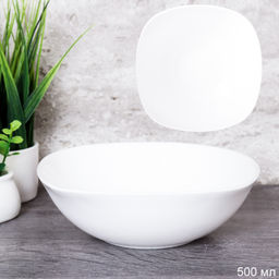 Тарелка квадратная суповая 500 мл 165 мм / Sq/FLFW65 (WHITE) /уп 48/ - Галеонтрейд фото 2