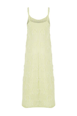 Mavi Duz Midi Dokuma Elbise TWOSS25EL00905 - Trendyolmilla фото 18