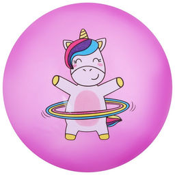 Мяч детский ZABIAKA Единорожка с обручем, d=22 см, 60 г, цвет сиреневый  фото 6