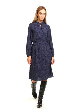 ПЛАТЬЕ ПЛ534 В БЕЛЫЙ ГОРОШЕК Ткань софт - Assana фото 6