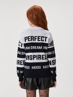 ACOOLA / Джемпер детский для девочек Alketa черно-белый  фото 4