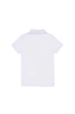 Erkek _ocuk Beyaz Polo Yaka Ti__rt Sepette S_rpriz _ndirim