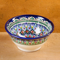 Коса Риштанская Керамика Узоры, 18 см, большая, микс - Шафран фото 10