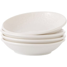 42929 GIPFEL Набор блюдец SILVIA 10 см (4 шт.). Материал: фарфор. Цвет: белый.