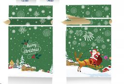 Мешочек подарочный набор 50 штук 15х23 см Новый год / YI1523-28 /уп 50/