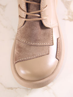 Ботинки EDART 305.927 ka. Круассан+коричневый капучино замша/байка - Ed'art фото 5